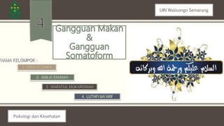 UIN Walisongo Semarang
Psikologi dan Kesehatan
 