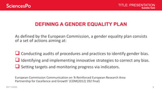 Mainstreaming gender in research and innovation: a European agenda | PDF