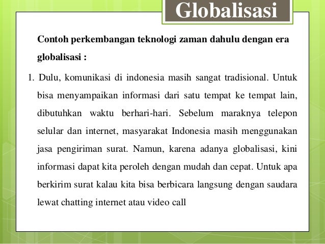 Ppt Sikap terhadap Globalisasi di Lingkungannya