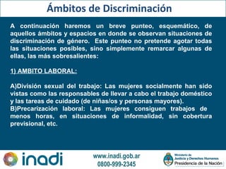 Discriminación por motivos de Género. Clase 2 | PPT