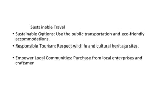 Enhancing Your Air Travel and Tourism Experience | PPT