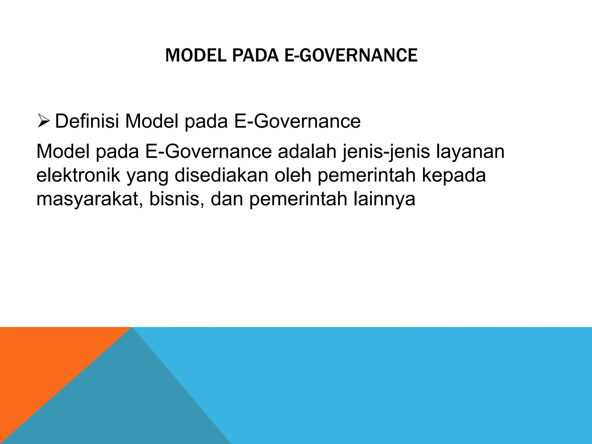 Model model E governance | PPTX