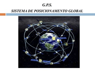 G.P.S.
SISTEMA DE POSICIONAMENTO GLOBAL
 
