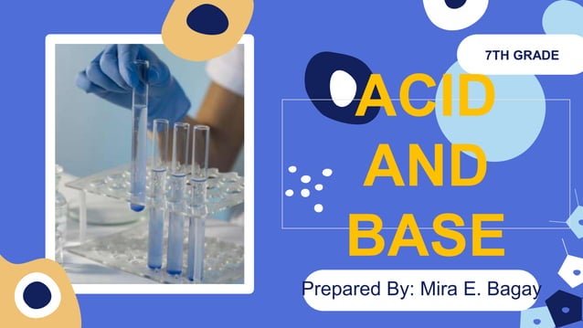 Presentation Grade-7 Acid and Base .pptx | Chemistry | Science