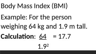 ppt grade 7 bmi.ppt. body mass index of the learners. | PPTX