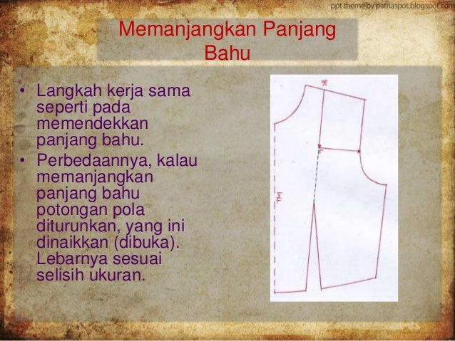 Grading Pola Dasar Badan Dan Lengan