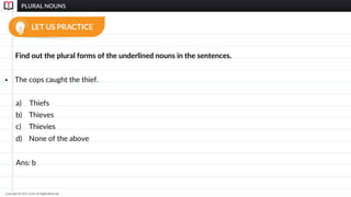PPT_Grammar - Plural Nouns.pptx for the middle level student | PPT