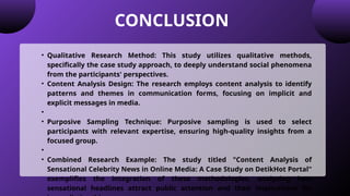 Qualitative Study Conclusion Example Research methodology kualitatif deskriptif | PPTX