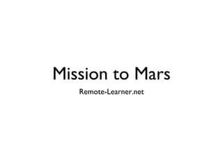 Mission to Mars ,[object Object]