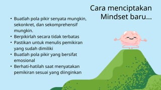 Simpan Mindset Growth Your Mindset for better life in the future | PPTX