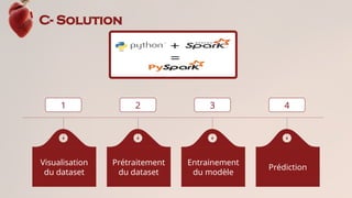 C- Solution
Visualisation
du dataset
Prétraitement
du dataset
Entrainement
du modèle
Prédiction
1 2 3 4
 