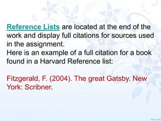 Harvard Format Of Bibiliography Harvard Format Of Bibiliography