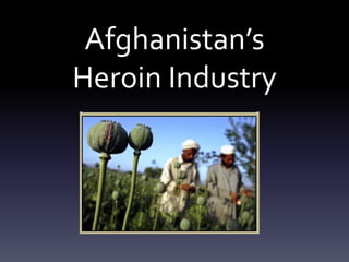 Afghanistan’s
Heroin Industry
Opium Poppies in Afghanistan

51

 