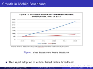 c, North 
America and Europe. 
Devendra Singh (2013pcp5144) M.Tech CS 3rd Semester November 17, 2014 4 / 30 
 