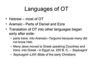 Ppt history of old testament | PPT