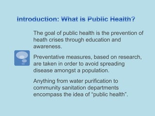 The Role of Public Health in America | PPTX
