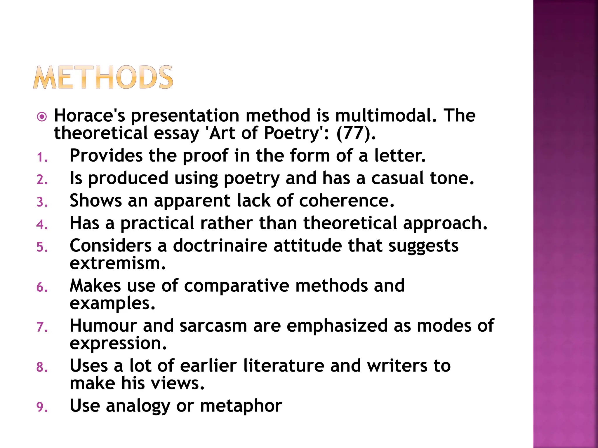 ppt HORACE’S THEORY OF LITERATURE in English.pptx