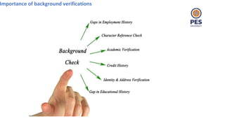 Importance of background verifications
 