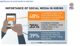 significance of social media in selection
 