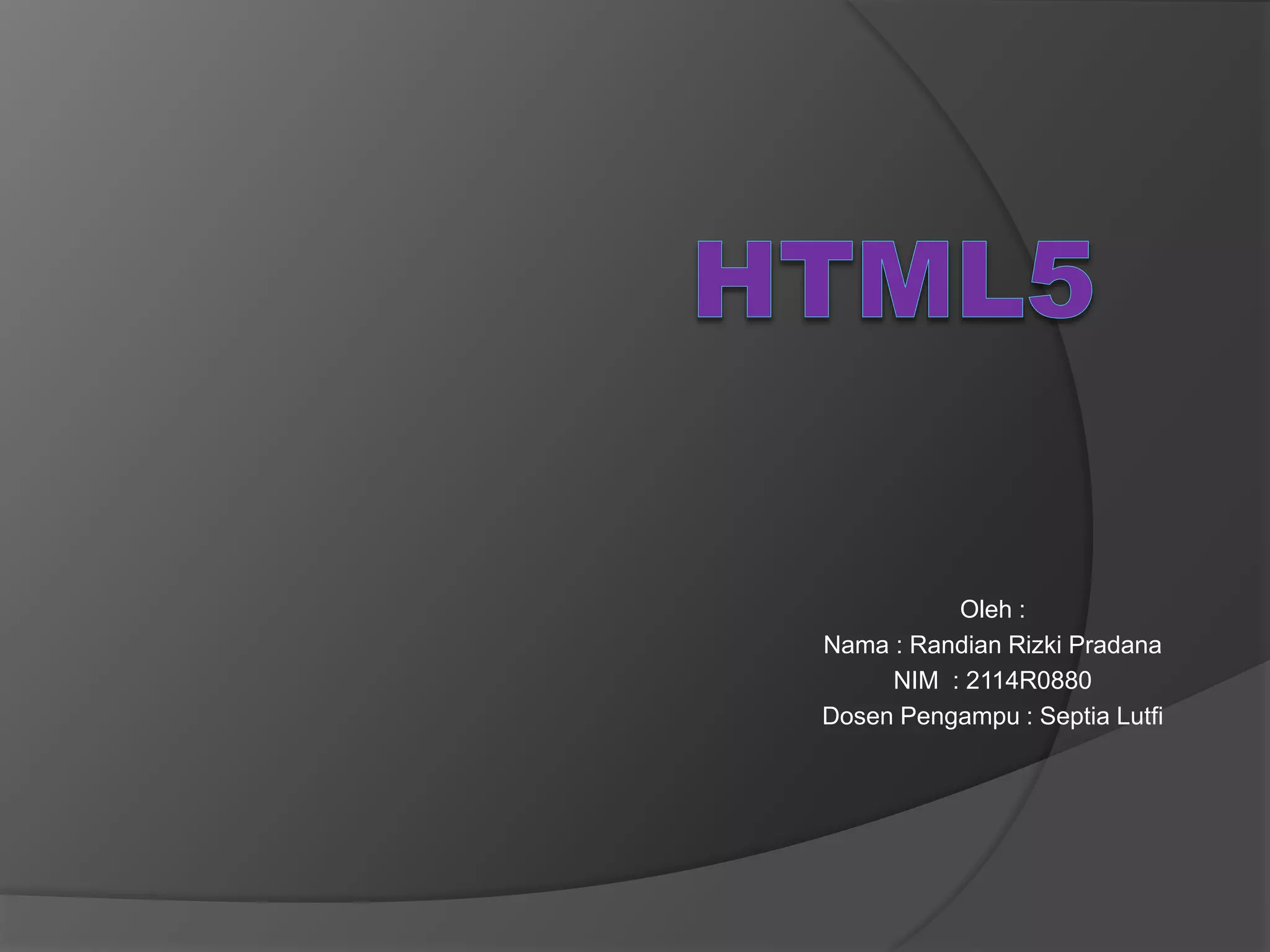 Ppt html5 | PPT
