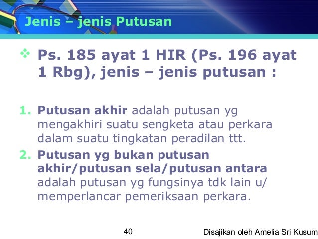 Ppt hukum acara perdata