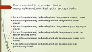 Melde String Understanding Hukum Melde: Wave Speed on Tensioned Strings and Cables ...