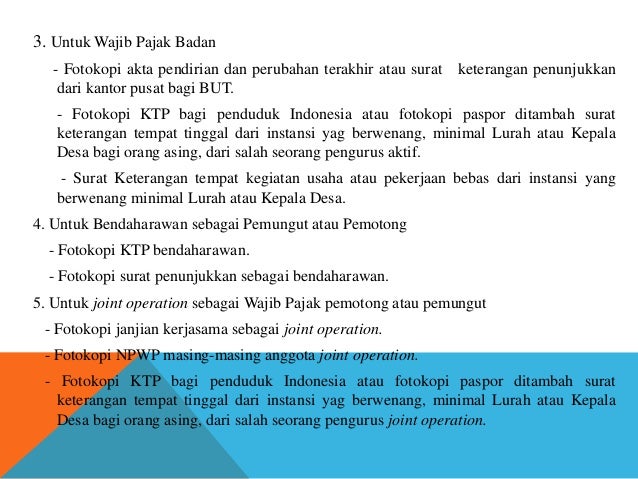 NPWP dan NPPKP
