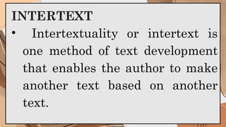 Adapted PPT_Hypertext and Intertext.pptx for learners | PPTX