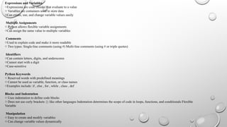 Python presentation for college project. | PPTX