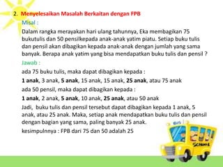 Ppt Tentang Faktor Dan Kelipatan Untuk Kelas 4 Sd By Lisdha Zumayant
