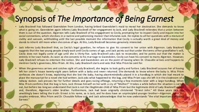 The importance of being earnest marriage
