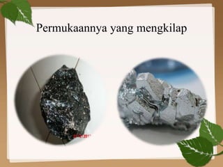 Permukaannya yang mengkilap
 