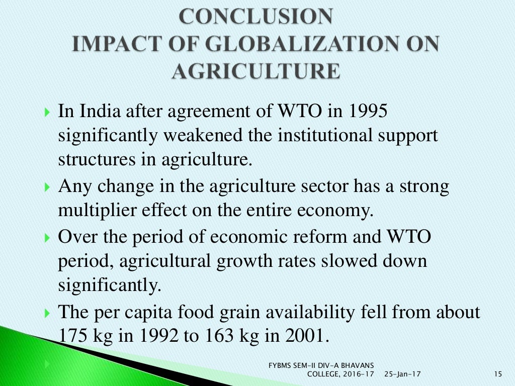 Ppt impact of globalization on agriculture/ Impact of IT & Communicat…