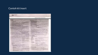 Contoh kit insert
 