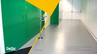 Tarasafe Super
• Partículas antideslizantes en la capa de uso
• Malla de fibra de vidrio
• Excelente adherencia en zonas húmedas
 