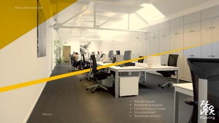 Woven
• Anti-derrapante
• Resistente al desgaste
• Fácil de limpiar e instalar
• Gran elasticidad
• Aislamiento acústico
Áreas administrativas
 