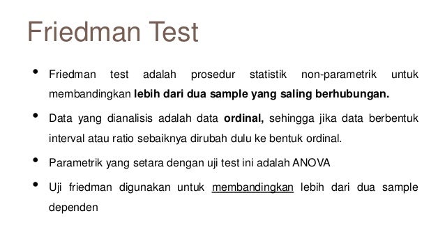 Ppt Infer Friedman Test