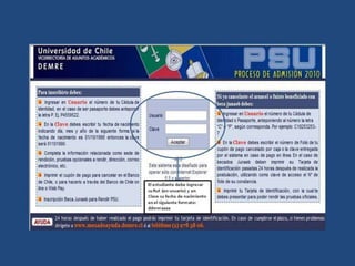 Ppt Inscripcion Psu 2009