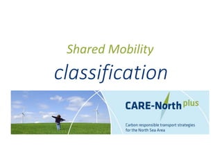 Shared Mobility 
classification 
 
