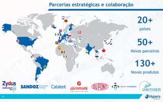 Parcerias estratégicas e colaboração
39
50+
Novos parceiros
130+
Novos produtos
20+
países
 