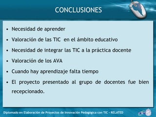 Producto de Apoyo al ProyectoDIRECCIÓN URL: http://webcursos.fmachile.org