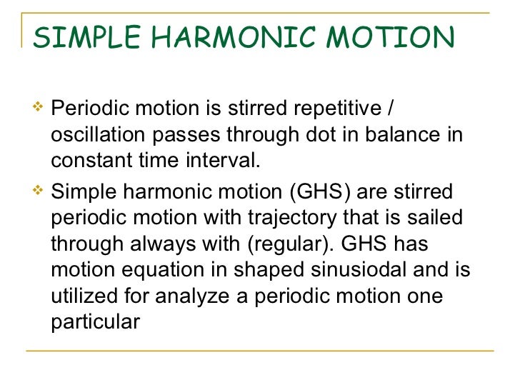Ppt Vibration Motion (Simple Harmonic Motion)