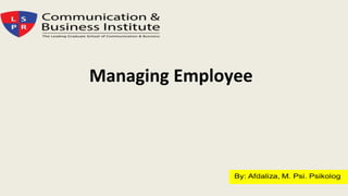 Managing Employee
 