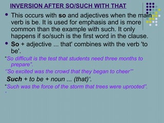 Not Only Inversion Examples Mastering English Inversion: Grammar Rules and Usage Examples | PPTX