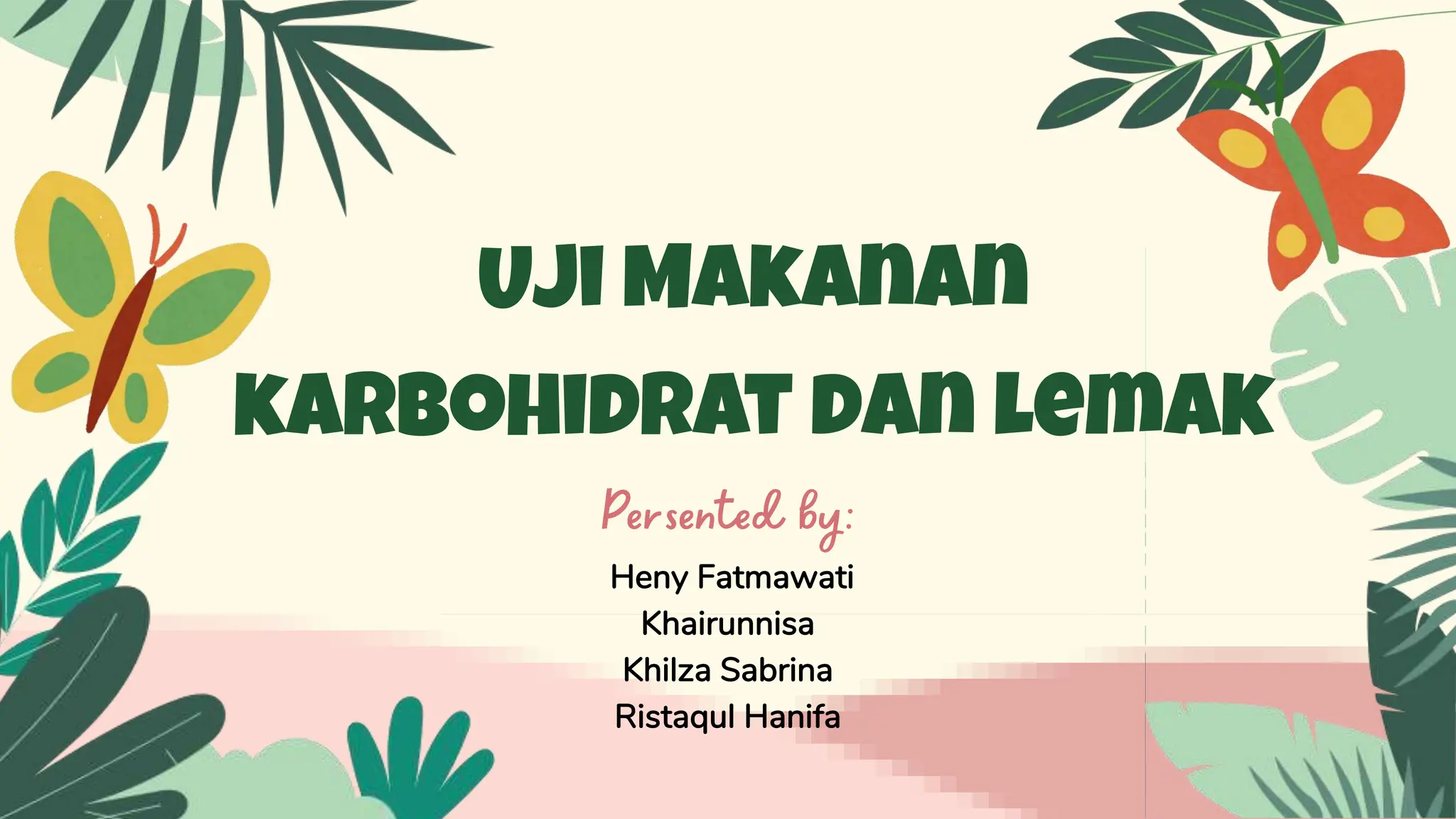 Ppt Ipa Uji Makanan Karbohidrat Dan Lemak Pptx
