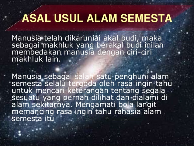Ppt Ipba Galaksi Dan Alam Semesta