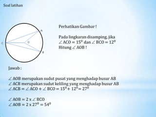 Soal latihan
 
