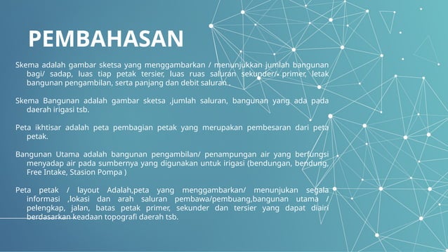 perencanaan layout dan skema jaringan irigasi | PPT