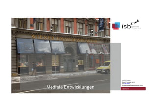 Mediale Entwicklungen Seite 11
CC-by-Lizenz,
Autor: Thorsten Veith
für isb-w.eu
Systemische Professionalität 2014
 