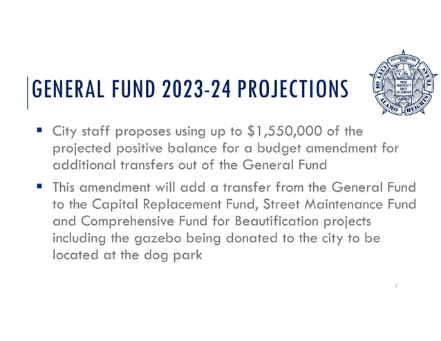 Ppt Item 6 Fy2023 2024 Budget Amendment Gf Pdf Business